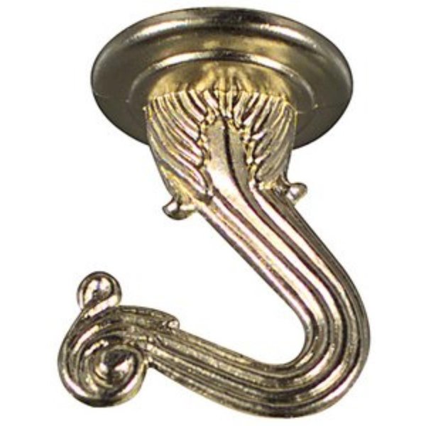 National Hardware Hook Swag Ant Brass 2-1/4In N249-649